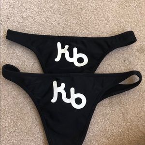 black kauai bikini bottoms